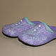 Women's felted Slippers Wide, beautiful, Slippers, Miass,  Фото №1