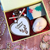 Косметика ручной работы handmade. Livemaster - original item Gift set in a cardboard box White rabbit. Handmade.
