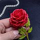 Брошь роза оригинальный подарок девушке, Брошь-игла, Москва,  Фото №1