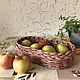 Поднос плетеный из лозы. Подносы. Уютная лоза. Ярмарка Мастеров.  Фото №4