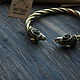 Bronze bracelet with rams ,Viking bracelet. Bead bracelet. MintTiger. Online shopping on My Livemaster.  Фото №2