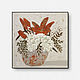 Painting on canvas Lilies (gray, white, terracotta), Pictures, St. Petersburg,  Фото №1