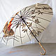 The umbrella painted with the pen made of bamboo Japanese style 'Fish', Umbrellas, St. Petersburg,  Фото №1