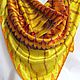Batik shawl 'Golden bird'. Shawls1. OlgaPastukhovaArt. My Livemaster. Фото №5
