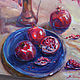 Order Oil painting 'Pomegranate evening', 80-70 cm, pomegranates. Zhanne Shepetova. Livemaster. . Pictures Фото №3