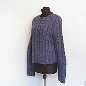 Одежда handmade. Livemaster - original item Knitted jacket blue. Handmade.