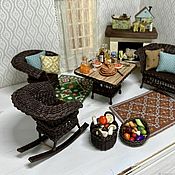 Куклы и игрушки handmade. Livemaster - original item Rocking Chair for dolls dollhouse furniture miniature 1:12. Handmade.