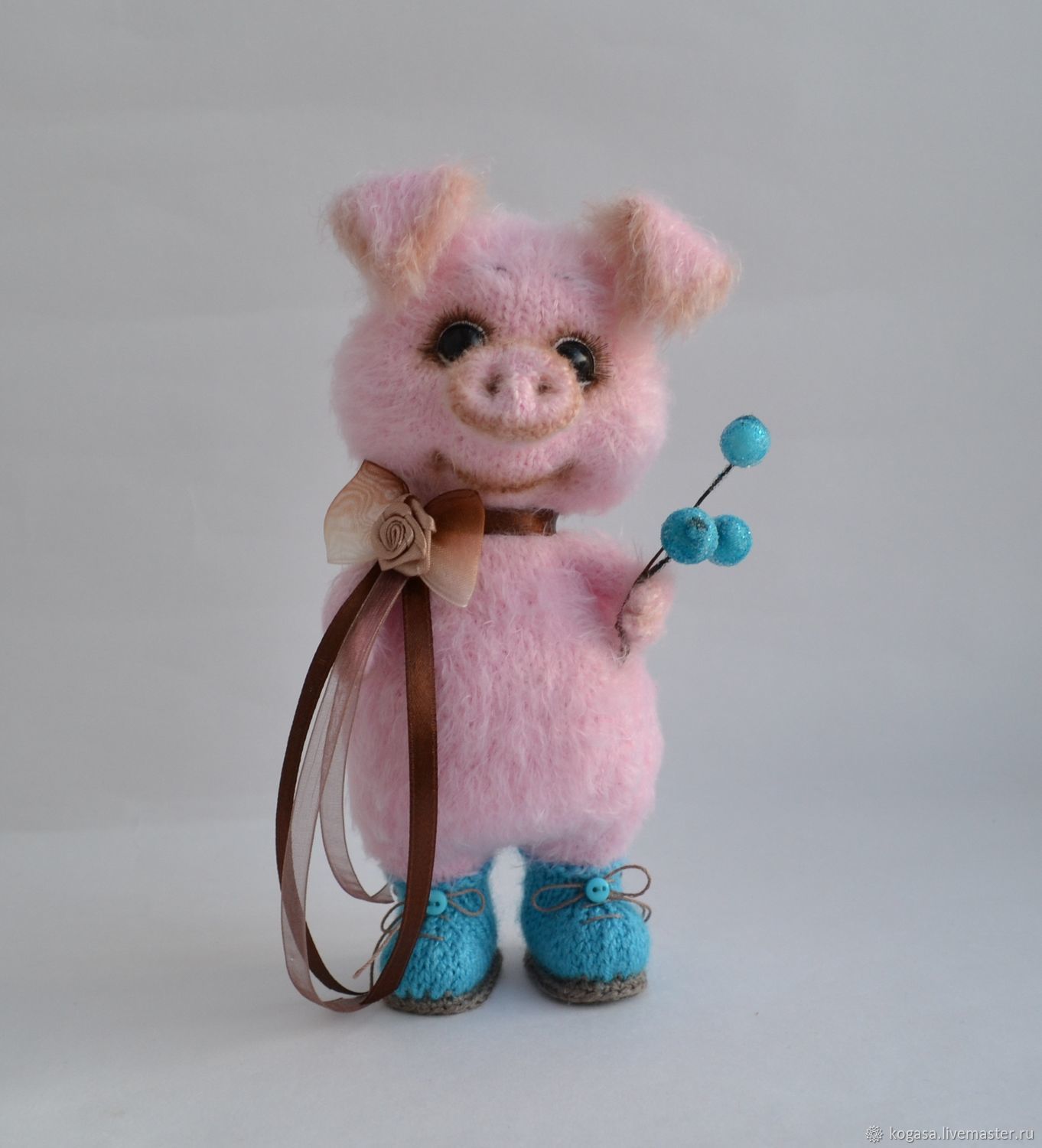 MC Pig Peggy pig in boots (spokes), Knitting patterns, Chrysostom,  Фото №1