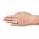 Order White agate ring 'Winter' ring with white agate. Irina Moro. Livemaster. . Rings Фото №3