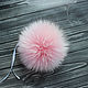 Order Raccoon fur pompom color pink. Anna Astrahanceva (AstrahancevaA). Livemaster. . Pompons Фото №3