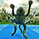 Винтаж: Старинный подсвечник скульптура статуэтка Grenouilles бронза Фран, Статуэтки винтажные, Орлеан,  Фото №1