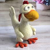 Куклы и игрушки handmade. Livemaster - original item Chicken. The toy is made of wool. Handmade.