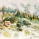 Watercolor diptych-a place in the mountains. Pictures. Annet Loginova. My Livemaster. Фото №4