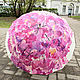 16-spoke umbrella with hand-painted Crown of a Flowering Tree. Umbrellas. UmbrellaFineArt. My Livemaster. Фото №6