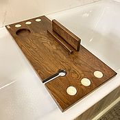 Для дома и интерьера ручной работы. Ярмарка Мастеров - ручная работа Bathroom shelf made of solid oak. Handmade.