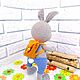 Зайка Пьер. Мягкие игрушки. ирина. Интернет-магазин Ярмарка Мастеров.  Фото №2