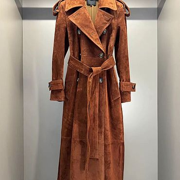 Одежда ручной работы. Ярмарка Мастеров - ручная работа Замшевый тренч. Handmade.