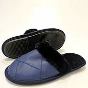 Обувь ручной работы handmade. Livemaster - original item Men`s Leather slippers. Handmade.