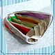 Order Cosmetic bag organizer ' Polyushko'. Tera. Bags and backpacks with embr. Livemaster. . Beauticians Фото №3