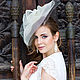 Wedding hat with a brim. Color ivory. Hats1. Exclusive HATS. LANA ANISIMOVA.. Online shopping on My Livemaster.  Фото №2