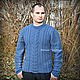 Men's sweater ' Sky', Mens sweaters, Orenburg,  Фото №1