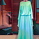Long dress made of chiffon 'Tiffany Color', Dresses, Moscow,  Фото №1