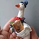 Елочная игрушка  Рождественский Гусь. Елочные игрушки. Марина  Жадан 'ЦветоМагия'. Ярмарка Мастеров.  Фото №4