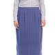 Skirt blue cotton. Skirts. Skirt Priority (yubkizakaz). My Livemaster. Фото №4
