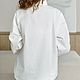 Блузка из хлопка белого оттенка. Блузки. Alviella | ATELIER. Ярмарка Мастеров.  Фото №6