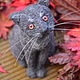 Felt toy Black cat Belor, Felted Toy, Heidelberg,  Фото №1