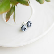 Украшения handmade. Livemaster - original item Stud earrings for women, Blueberry earrings studs. Handmade.