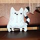 Подушка-игрушка Импозантный кот. Подушки. Мастерская Милы. Ярмарка Мастеров.  Фото №6