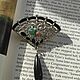 Винтаж: 1928 jewelry . Брошь-  веер . ABhAug. Броши винтажные. Винтажная Америка. Интернет-магазин Ярмарка Мастеров.  Фото №2
