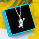 Подвеска художественная гимнастика "Котенок с мячом"". Подвеска. Sabira Jewelry. Ярмарка Мастеров.  Фото №9