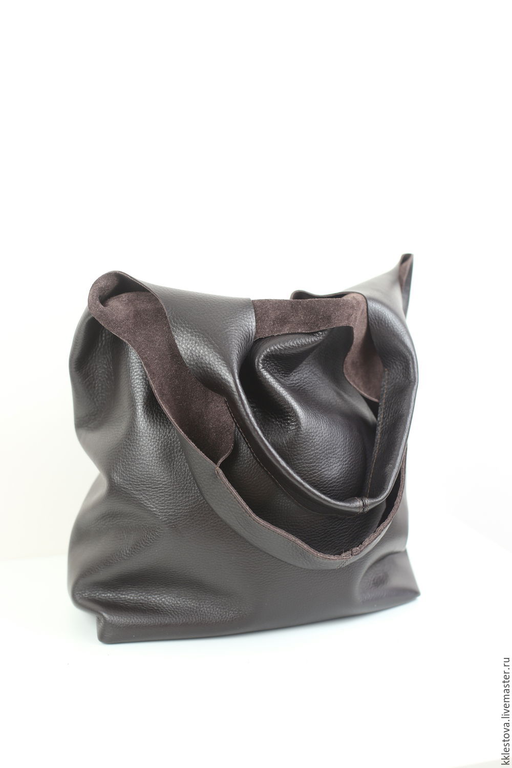 Bag String Bag made of Brown leather Bag Package, String bag, Moscow,  Фото №1