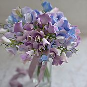 Букет цветов из полимерной глины "Утро в саду"