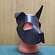 Маска PUPPY (собака, пёс, дог, доберман) из натуральной кожи. Карнавальные маски. KUKUFS craft. Ярмарка Мастеров.  Фото №4