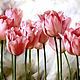 ' Tulipanes de color rosa '. Pictures. Beautiful Pictures. Интернет-магазин Ярмарка Мастеров.  Фото №2