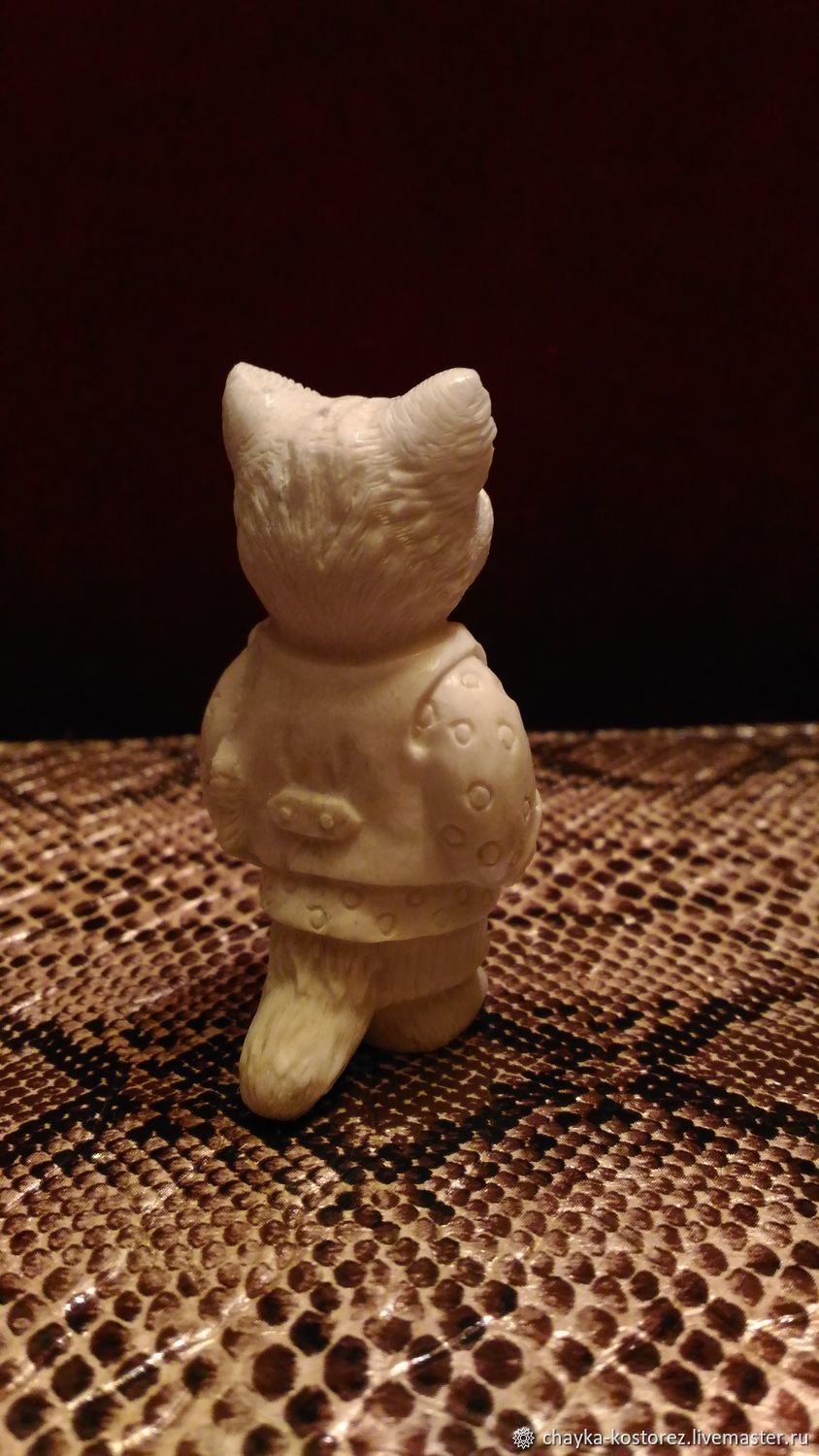 Фигурка из кости "Кот-купец" – заказать на Ярмарке Мастеров – GTK9PRU ...