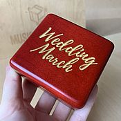 Свадебный салон handmade. Livemaster - original item Music box Mendelssohn`s Wedding March with clockwork mechanism. Handmade.