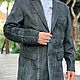 Order Jacket made of luxury Python skin ' Nubuck'. exotiqpython. Livemaster. . Jackets for men Фото №3
