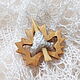 Brooch for shawls, fibula hairpin made of wood Leaf for scarves and stoles. Fibula brooch. Lace Shawl by Olga. Online shopping on My Livemaster.  Фото №2