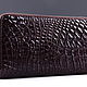 Clutch bag in crocodile leather with two zippers IMA0002K5. Clutches. CrocShop. Online shopping on My Livemaster.  Фото №2