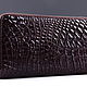Клатч из кожи крокодила на двух молниях IMA0002K5. Клатчи. CrocShop товары из экзотической кожи. Интернет-магазин Ярмарка Мастеров.  Фото №2