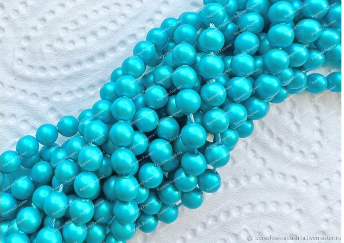 #5810 жемчуг Swarovski 4 мм Iridescent Dark Turquoise (#2029) в ...