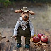 Куклы и игрушки handmade. Livemaster - original item Teddy Animals: Johnny The Dog. Handmade.