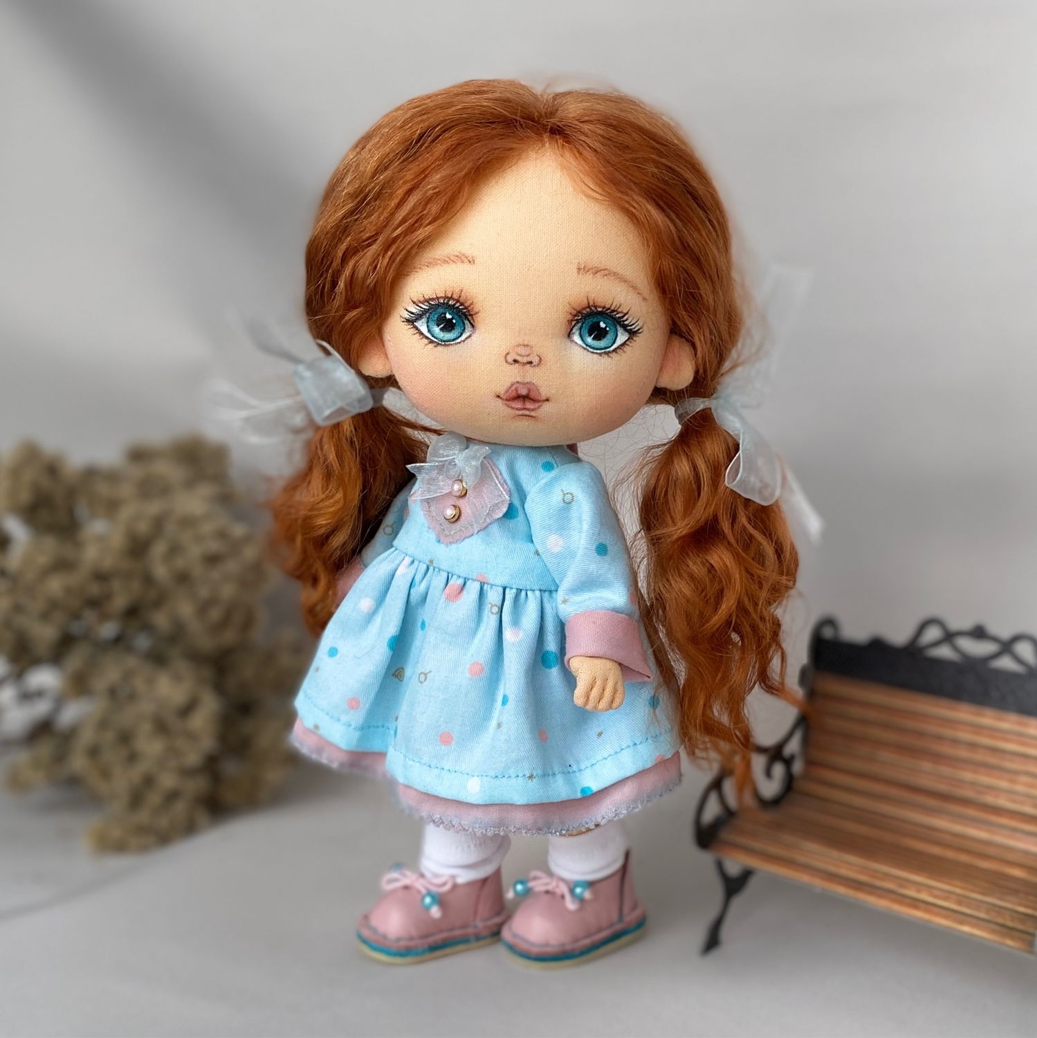 Интерьерная текстильная Кукла ручной работы, рост ~23 см, Интерьерная кукла, Одинцово,  Фото №1