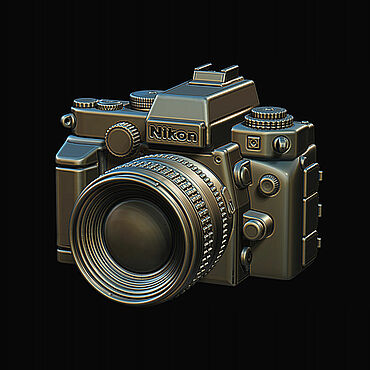 Цифровые товары ручной работы. Ярмарка Мастеров - ручная работа Фотоаппарат NIKON для 3д печати. Handmade.
