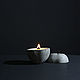Soy candle in concrete (Apple), Candlesticks, St. Petersburg,  Фото №1