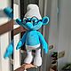 Смурфик Знайка / Smurf. Мягкие игрушки. Вероника Дюваль. Ярмарка Мастеров.  Фото №4